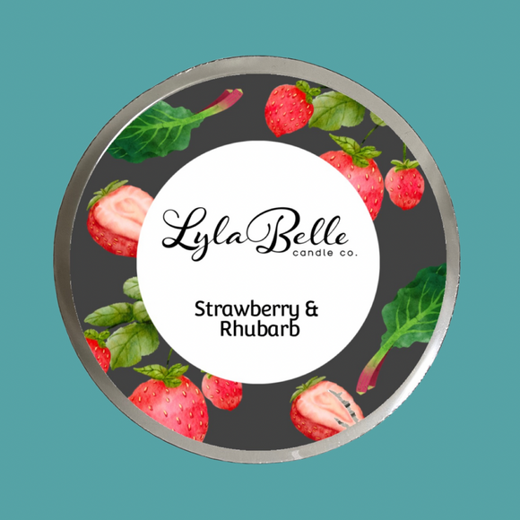 Strawberry & Rhubarb Wax Melt Pot